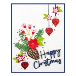 Christmas Blooms Etched Dies From The Tis The Season Collection -Woodland Scenics Shop S4 1135 Christmas Blooms Project REV112421 58372.1649183150.1280.1280