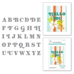 Be Bold Uppercase Alphabet Etched Dies From The Be Bold Collection