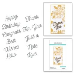 Smooth Lines Mix & Match Sentiments Etched Dies From The Be Bold Collection