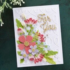Be Bold Blooms Etched Dies From The Be Bold Collection -Woodland Scenics Shop S4 1168 Be Bold Alphabet and More SB Smooth Lines Mix and Match Sentiments Project 2