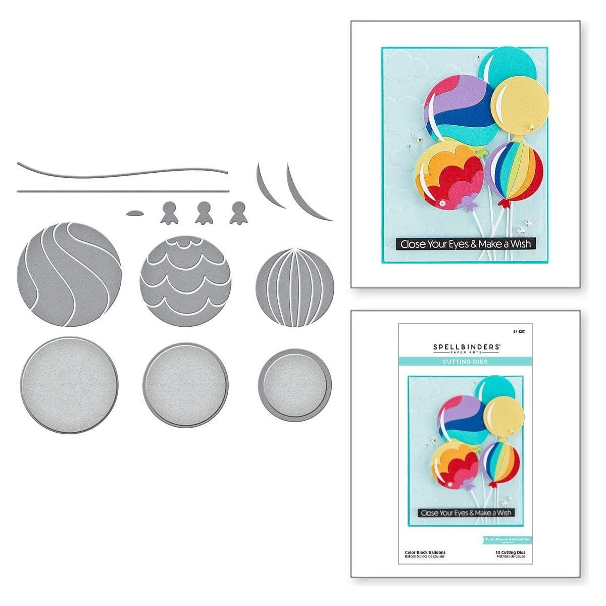 Color Block Balloons Etched Dies From The Birthday Celebrations Collection 1 Color Block Balloons Etched Dies From The Birthday Celebrations Collection