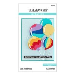 Color Block Balloons Etched Dies From The Birthday Celebrations Collection 17 Color Block Balloons Etched Dies From The Birthday Celebrations Collection -Woodland Scenics Shop S4 1201 Spellbinders Birthday Color Block Balloons Pac 68615