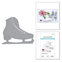 Ice Skate Etched Dies From The Winter Garden Collection By Susan Tierney-Cockburn