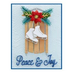 Winter Welcome Sled Etched Dies From The Celebrate The Season Collection 11 Winter Welcome Sled Etched Dies From The Celebrate The Season Collection -Woodland Scenics Shop S4 1219 Celebrate the Season Welcome Winter Sled Project