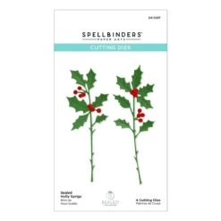 Sealed Holly Sprigs Etched Dies From Sealed For The Holidays Collection 13 Sealed Holly Sprigs Etched Dies From Sealed For The Holidays Collection -Woodland Scenics Shop S4 1247 Sealed for the Holidays Sealed Holly Sprigs Pac