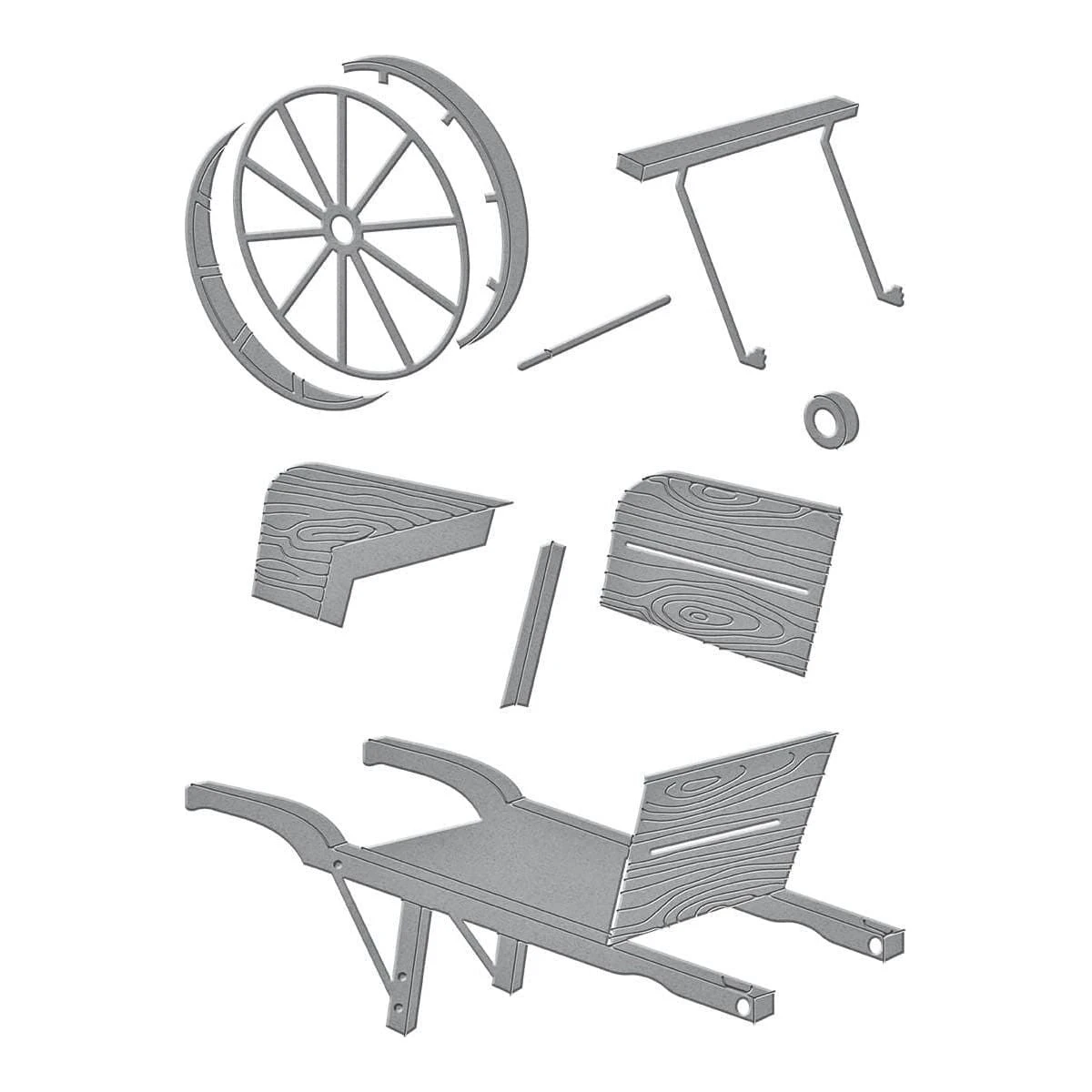 Country Wheelbarrow Etched Dies From The Country Road Collection By Annie Williams 9 Country Wheelbarrow Etched Dies From The Country Road Collection By Annie Williams - Image 9