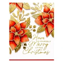 Poinsettia Bloom Etched Dies From The De-Light-Ful Christmas Collection By Yana Smakula -Woodland Scenics Shop S4 1293 De Light Ful Christmas Yana Smakula Poinsettia Bloom Project