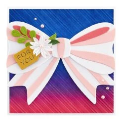 All Occasion Bow Etched Dies From The Merry & Bright Collection -Woodland Scenics Shop S4 1304 Merry Bright All Occasion Bow Project 1
