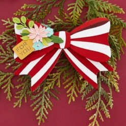 All Occasion Bow Etched Dies From The Merry & Bright Collection -Woodland Scenics Shop S4 1304 Merry Bright All Occasion Bow Project 3