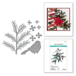 The Snow Garden Dies Bundle -Woodland Scenics Shop S4 1305 The Snow Garden STC Hemlock Cones and Chickadee Combo