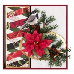 Hemlock, Cones And Chickadee Etched Dies From The Snow Garden Collection By Susan Tierney-Cockburn -Woodland Scenics Shop S4 1305 The Snow Garden STC Hemlock Cones and Chickadee Project