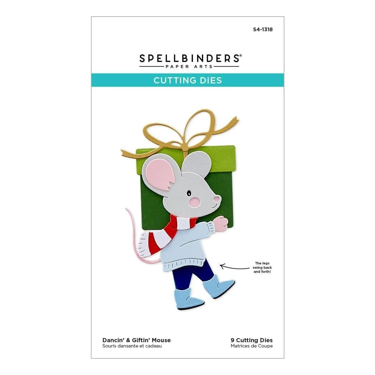 Dancin' & Giftin' Mouse Etched Dies From The Dancin' Christmas Collection 11 Dancin' & Giftin' Mouse Etched Dies From The Dancin' Christmas Collection - Image 11