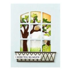 Backyard Haven View Etched Dies From The Windows With A View Collection By Tina Smith -Woodland Scenics Shop S4 1330 Windows With A View Tina Smith Backyard Haven View Project
