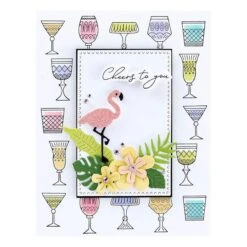 Tropical Flair Etched Dies From The Happy Hour Collection -Woodland Scenics Shop S4 1336 Happy Hour Tropical Flair Project