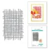 Woven Lattice Texture Etched Dies From The Spotlight Frames And Florals Collection By Lisa Horton