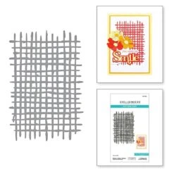 Woven Lattice Texture Etched Dies From The Spotlight Frames And Florals Collection By Lisa Horton