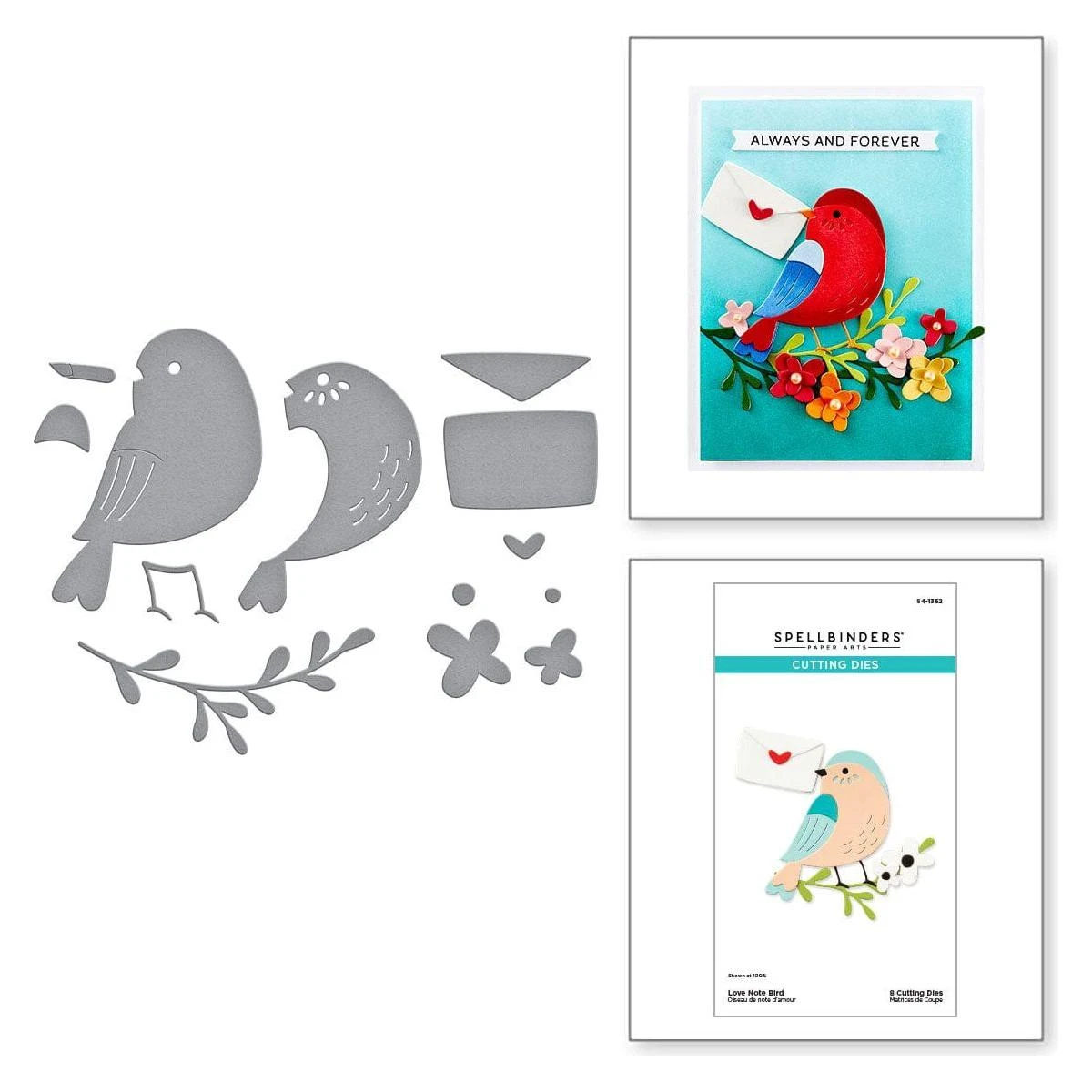 Love Note Bird Etched Dies From The Out And About Collection 1 Love Note Bird Etched Dies From The Out And About Collection