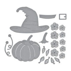 Faux Embroidered Pumpkin Etched Dies From The Nichol's Needlework Collection By Nichol Spohr -Woodland Scenics Shop S4 1357 Nichol s Needlework Nichol Spohr Faux Embroidered Pumpkin Color