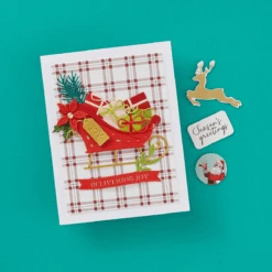 Delivering Joy Sleigh Etched Dies From The Handmade Holidays Collection -Woodland Scenics Shop S4 1358