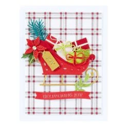 Delivering Joy Sleigh Etched Dies From The Handmade Holidays Collection -Woodland Scenics Shop S4 1358 Handmade Holidays Delivering Joy Sleigh Project