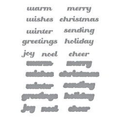 Christmas Greetings Etched Dies From The Home For The Holidays Collection 17 Christmas Greetings Etched Dies From The Home For The Holidays Collection -Woodland Scenics Shop S4 1360 Home for the Holidays Christmas Greetings Color