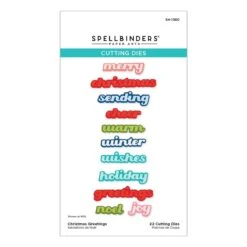 Christmas Greetings Etched Dies From The Home For The Holidays Collection 16 Christmas Greetings Etched Dies From The Home For The Holidays Collection -Woodland Scenics Shop S4 1360 Home for the Holidays Christmas Greetings Pac