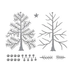 Faux Embroidered Spruce Etched Dies From The Nichol's Needlework Collection By Nichol Spohr -Woodland Scenics Shop S4 1365 Nichol s Needlework Nichol Spohr Faux Embroidered Spruce Color