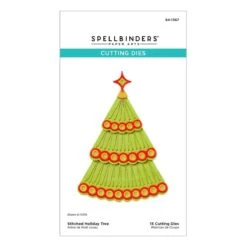 Stitched Holiday Tree Etched Dies From The Stitched Bright Collection -Woodland Scenics Shop S4 1367 Stitched Bright Stitched Holiday Tree Pac