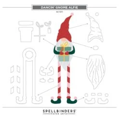 Dancin' Gnome Etched Dies From The Dancin' Christmas Friends Collection -Woodland Scenics Shop S4 1371 Dancin GnomeAlfie