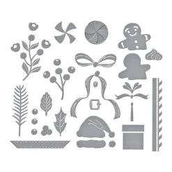 Christmas Cocktails Etched Dies From The Happy Hour Collection -Woodland Scenics Shop S4 1374 Happy Hour Christmas Cocktails Color