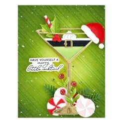 Christmas Cocktails Etched Dies From The Happy Hour Collection -Woodland Scenics Shop S4 1374 Happy Hour Christmas Cocktails Project