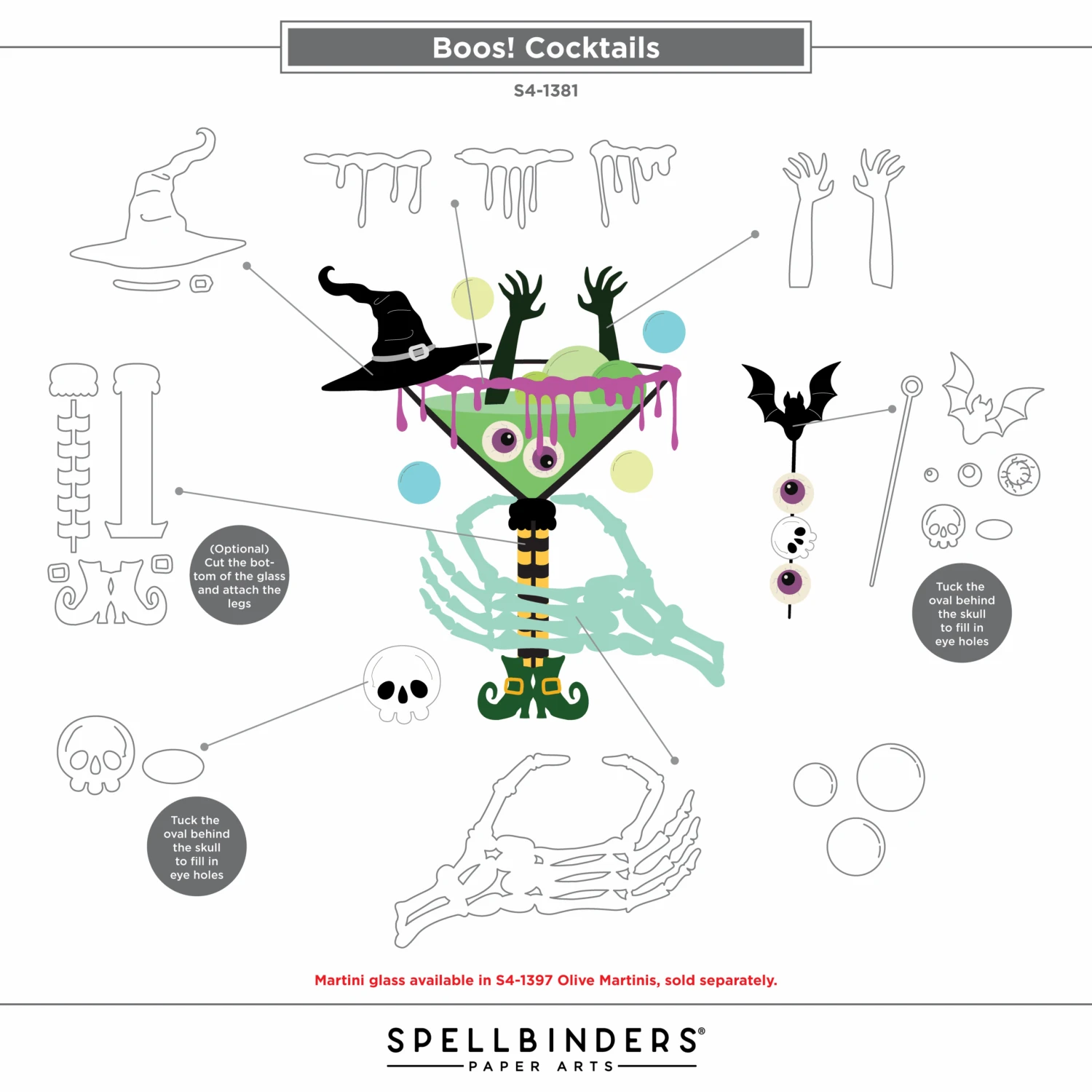 Boos! Cocktails Etched Dies From The Happy Hour Collection 8 Boos! Cocktails Etched Dies From The Happy Hour Collection - Image 8