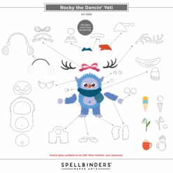 Rocky The Dancin' Yeti Etched Dies From The Monster Friends Collection -Woodland Scenics Shop S4 1393RockytheDancin Yeti AssemblyGuide