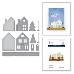 Mantel Village And Decorations Etched Dies Bundle From The Timeless Trees Collection By Simon Hurley -Woodland Scenics Shop S4 1395 Timeless Trees Simon Hurley mantel village Combo
