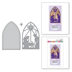 Christmas Morn Nativity Etched Dies From The Season Of Wonder Collection By Stampendous