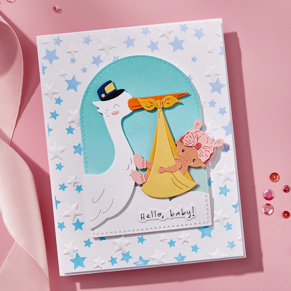 Wishing And Falling Stars 3D Embossing Folder And BetterPress Bundle From The Little Smiles Collection 9 Wishing And Falling Stars 3D Embossing Folder And BetterPress Bundle From The Little Smiles Collection - Image 9