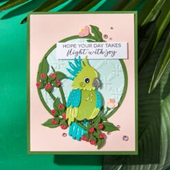 Spread Your Wings Sentiments Clear Stamp Set From The Cheerful Chirps Collection -Woodland Scenics Shop S4 1407 Cheerful Chirps Flying High Project 2 9cdf045d 67c2 49d8 b09a 671141a7f572