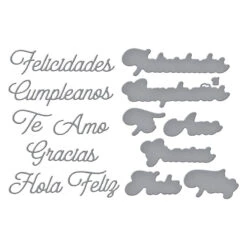 Spanish Everyday Sentiments Etched Dies From The International Sentiments Collection 9 Spanish Everyday Sentiments Etched Dies From The International Sentiments Collection -Woodland Scenics Shop S4 1410 International Sentiments Spanish Everyday Sentiments Color