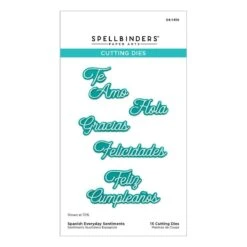 Spanish Everyday Sentiments Etched Dies From The International Sentiments Collection 13 Spanish Everyday Sentiments Etched Dies From The International Sentiments Collection -Woodland Scenics Shop S4 1410 International Sentiments Spanish Everyday Sentiments Pac