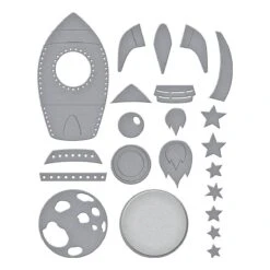 To The Moon Etched Dies From The Simon's Space Adventure Collection By Simon Hurley 13 To The Moon Etched Dies From The Simon's Space Adventure Collection By Simon Hurley -Woodland Scenics Shop S4 1418 Space Adventure Simon Hurley To the Moon Color