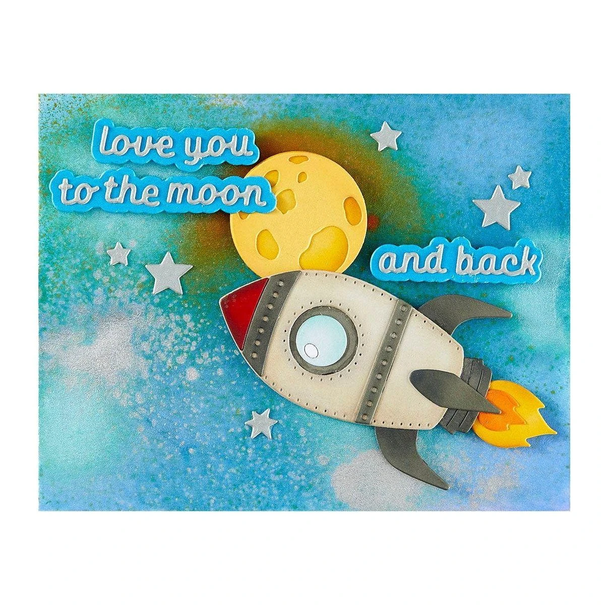 To The Moon Etched Dies From The Simon's Space Adventure Collection By Simon Hurley 9 To The Moon Etched Dies From The Simon's Space Adventure Collection By Simon Hurley - Image 9