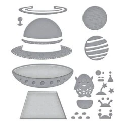 Simon's Space Adventure Die Bundle -Woodland Scenics Shop S4 1419 Space Adventure Simon Hurley UFO Friend Color