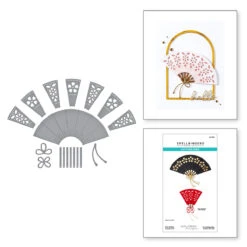 Fan & Bow Etched Dies From The Spring In Kyoto Collection By Alex Syberia Designs