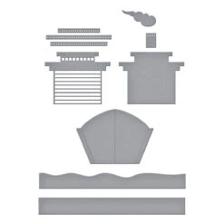 Deckside Dreams Etched Dies From The La Dolce Vita Collection -Woodland Scenics Shop S4 1447 La Dolce Vita Deckside Dreams Color