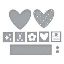 Labels & Icons Etched Dies From The Crafty Babe Collection With Simple Stories -Woodland Scenics Shop S4 1463 Crafty Babe Simple Stories Labels Icons Color