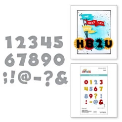 Classic Mouse Numbers & Punctuation Etched Dies From The Say Cheese Classic Mouse Collection