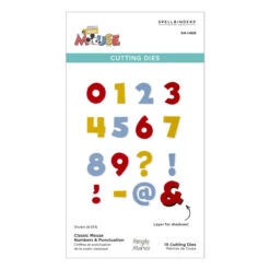Classic Mouse Numbers & Punctuation Etched Dies From The Say Cheese Classic Mouse Collection 11 Classic Mouse Numbers & Punctuation Etched Dies From The Say Cheese Classic Mouse Collection -Woodland Scenics Shop S4 1469 Say Cheese Classic Mouse Classic Mouse Numbers Punctuation Pac