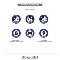 Frame & Sentiments Etched Dies From The Say Cheese Classic Mouse Collection -Woodland Scenics Shop S4 1470 Say Cheese Classic Mouse Frame Sentiments Assembly Options c925e9c4 dc2e 473f 8e19 d7a757a44de7