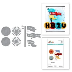 Flags & Banners Etched Dies From The Say Cheese Classic Mouse Collection