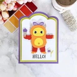 Rocky The Dancin' Yeti Etched Dies From The Monster Friends Collection -Woodland Scenics Shop S41393 Yeti KarenBrown 2